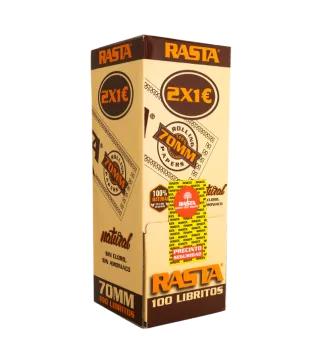 2X1 Papel De Liar Natural 70Mm - 100