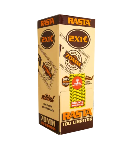 2X1 Papel De Liar Natural 70Mm - 100