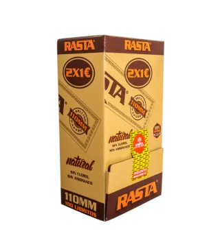 Papel De Liar Natural 2X1€ Slim - 100 Librillos