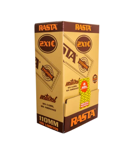 Papel De Liar Natural 2X1€ Slim - 100 Librillos