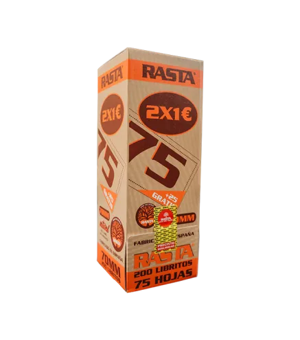 Pap.2X1€-75H Negro-70M Natural 200Lib Emb 9Exp