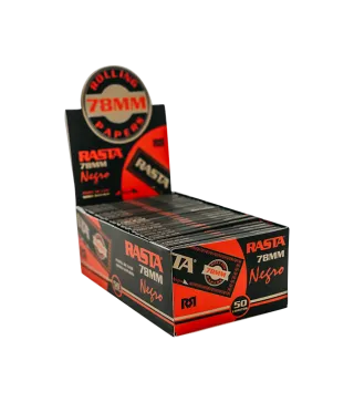 Papel De Liar Negro 78Mm - 50 Librillos