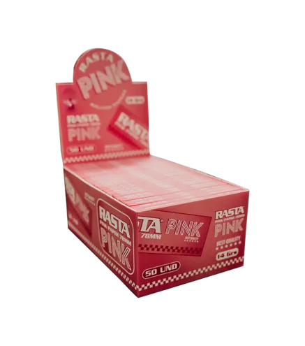 Papel Rosa Para Liar 78Mm Caja 50 Libritos