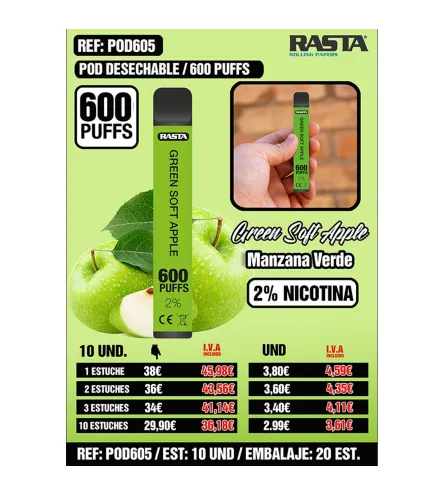 Pod 600 2%Nict-Manzana Est 10 Emb 20Est