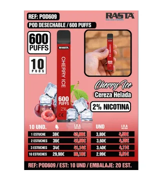 Pod 600 2%Nict-Cereza Est 10 Emb 20Est