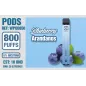 Pod Desechable 800 Puffs 0% Nicotina Blueberry (Arandanos)