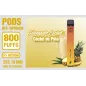 Pod Desechable 800 Puffs 0% Nicotina Pineapple Coctail (Coctel De Piña)