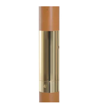 Sombrilla Parasol de Madera Ø250x230cm para Exterior con 6 Varillas Sistema de Polea Color Blanco