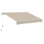 Toldo Manual 395x245 cm con Manivela Toldo Balcón Patio Terraza de Aluminio y Tejido Poliéster 280 g/m² Anti-UV Beige Toldo Manual 395x245 cm con Manivela Toldo Balcón Patio Terraza de Aluminio y Tejido Poliéster 280 g/m² Anti-UV Beige