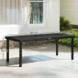 Mesa de Comedor Exterior 190x90x74 cm con Encimera de Listones y Estructura de Aluminio para Terraza Balcón Negro Mesa de Comedor Exterior 190x90x74 cm con Encimera de Listones y Estructura de Aluminio para Terraza Balcón Negro