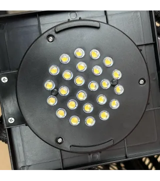 Lámpara Solar de Ratán Sintético con Luces LED Encendido/Apagado Automático para Exterior 20x20x68 cm Gris