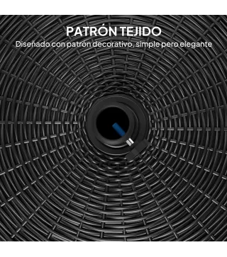 Base para Sombrilla Pesada de 25 kg con Ruedas para Sombrillas de hasta Ø3 m y Postes de 32-48 mm Ø52x42 cm Negro