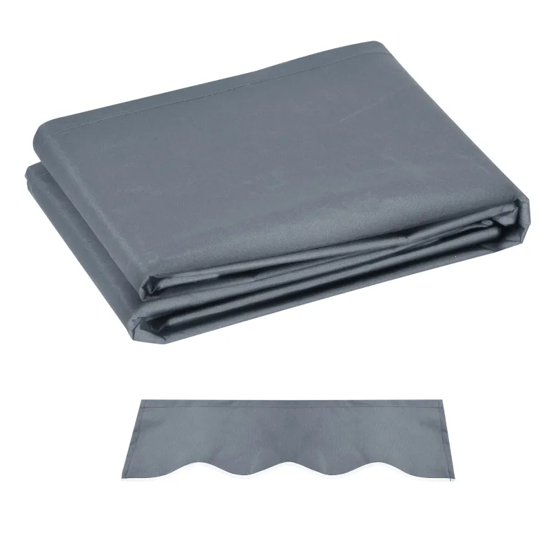Techo de Repuesto para Toldo 2,8x2,5 m con Protección UV 50+ Impermeable para Patio Terraza Jardín Gris