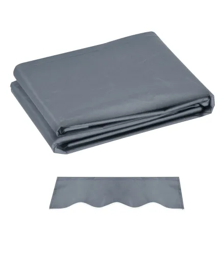 Techo de Repuesto para Toldo 2,8x2,5 m con Protección UV 50+ Impermeable para Patio Terraza Jardín Gris