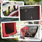 Carrito para Perros Pequeños con Cesta de Almacenaje Portavasos Ruedas y Cojín Lavable 77x44x102 cm Rojo