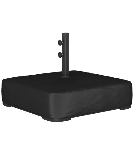 Base para Sombrilla con Funda Bolsas de Arena Pie para Sombrilla Postes Ø48 mm Rellenable Arena 80kg Arena Húmeda 90 kg