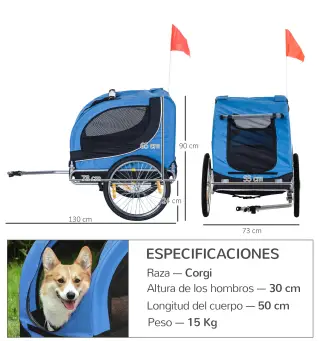 Remolque Bicicleta de Mascota