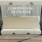 Balancín de Jardín Exterior Columpio de 3 Plazas con Toldo Ajustable y Marco de Acero 172x118x153 cm Beige
