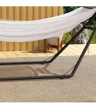 Soporte para Hamaca Largo 278 cm Cadena Ajustable con Estructura de Acero para Hamacas de 2,75-4 m Carga 150 kg Negro