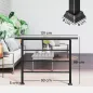 Barandilla de Escalera 131 cm Pasamanos para Escalera con Kit de Instalación Ángulo Ajustable para 1-4 Escalones Negro