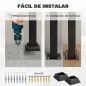 Barandilla de Escalera 131 cm Pasamanos para Escalera con Kit de Instalación Ángulo Ajustable para 1-4 Escalones Negro