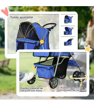 Cochecito para Perro y Gato