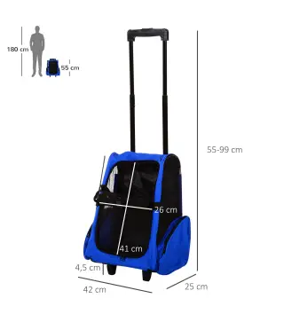 Transportín Carrito para Mascotas