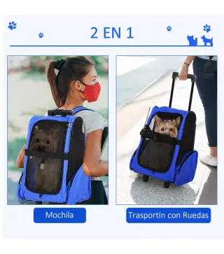 Transportín Carrito para Mascotas