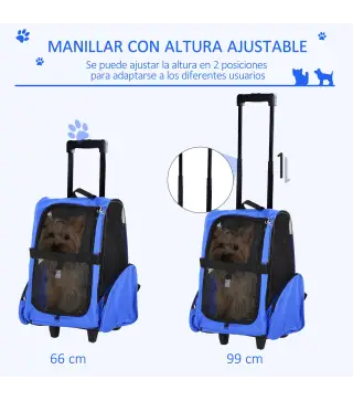Transportín Carrito para Mascotas