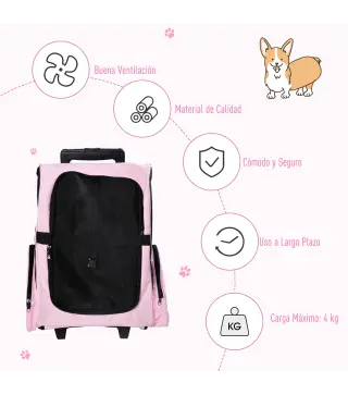 Transportín Carrito para Mascotas