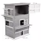 Caseta para Gatos de Madera Exterior Casa Grande para Gatos de 3 Pisos con Múltiples Entradas Ventanas y 2 Plataformas para Terr Caseta para Gatos de Madera Exterior Casa Grande para Gatos de 3 Pisos con Múltiples Entradas Ventanas y 2 Plataformas para Terr