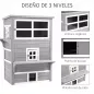 Caseta para Gatos de Madera Exterior Casa Grande para Gatos de 3 Pisos con Múltiples Entradas Ventanas y 2 Plataformas para Terr Caseta para Gatos de Madera Exterior Casa Grande para Gatos de 3 Pisos con Múltiples Entradas Ventanas y 2 Plataformas para Terr