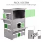Caseta para Gatos de Madera Exterior Casa Grande para Gatos de 3 Pisos con Múltiples Entradas Ventanas y 2 Plataformas para Terr Caseta para Gatos de Madera Exterior Casa Grande para Gatos de 3 Pisos con Múltiples Entradas Ventanas y 2 Plataformas para Terr