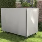 Funda para Balancín de Jardín con Cremallera Cubierta para Muebles de Exterior 205x124x164 cm Gris Claro
