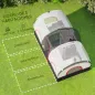 Tienda de Campaña Familiar para 4 Personas Impermeable con Dormitorios Independientes 435x251x195 cm Gris y Blanco Tienda de Campaña Familiar para 4 Personas Impermeable con Dormitorios Independientes 435x251x195 cm Gris y Blanco