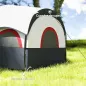 Tienda de Campaña Familiar para 4 Personas Impermeable con Dormitorios Independientes 435x251x195 cm Gris y Blanco Tienda de Campaña Familiar para 4 Personas Impermeable con Dormitorios Independientes 435x251x195 cm Gris y Blanco