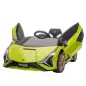 Coche Eléctrico para Niños de +3 Años Lamborghini SIAN Coche de Batería 12V con Mando a Distancia Apertura de Puerta Música MP3