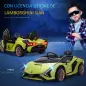 Coche Eléctrico para Niños de +3 Años Lamborghini SIAN Coche de Batería 12V con Mando a Distancia Apertura de Puerta Música MP3