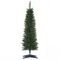 Árbol de Navidad Artificial Estrecho 150 cm con 294 Ramas y Base Desmontable Fácil de Montar Verde