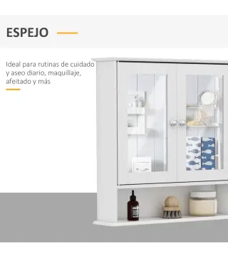 Armario de Baño con Espejo de Pared