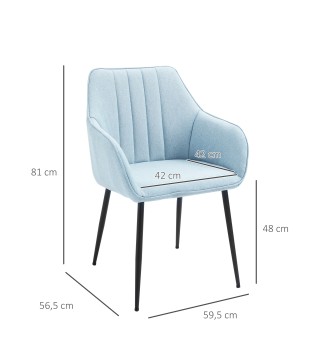 Juego de 2 Sillas de Comedor