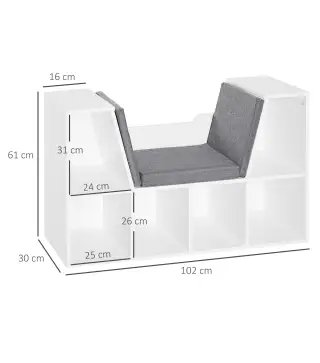 Estantería Librería con Asiento