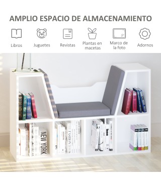 Estantería Librería con Asiento