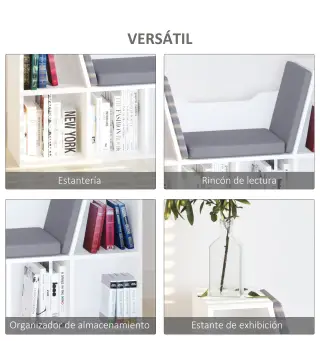 Estantería Librería con Asiento