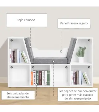 Estantería Librería con Asiento