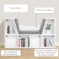 Estantería Librería con Asiento Estantería Librería con Asiento