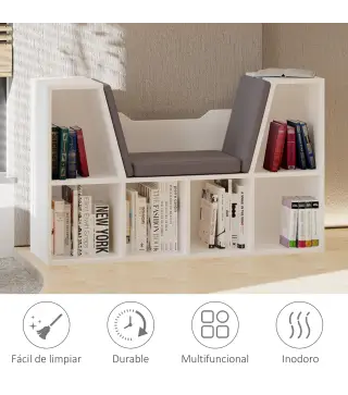 Estantería Librería con Asiento