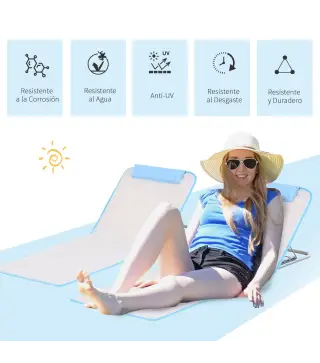 Conjunto de 2 Esterillas de Playa