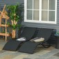 Set de 2 Tumbonas Plegables Set de 2 Tumbonas Plegables
