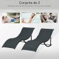 Set de 2 Tumbonas Plegables Set de 2 Tumbonas Plegables